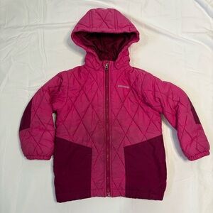 Patagonia Girls 4T Quilted Winter Jacket Removable Hood